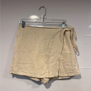 American Eagle Outfitters Beige Wrap Skort NWT